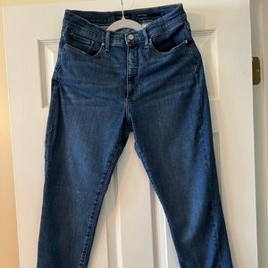 Banana Republic High Rise Skinny Denim Blue Jeans Size 14